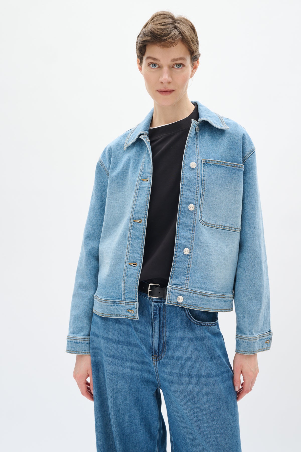 PheifferIW Jacket Light Washed Denim - 303499 - 30109170