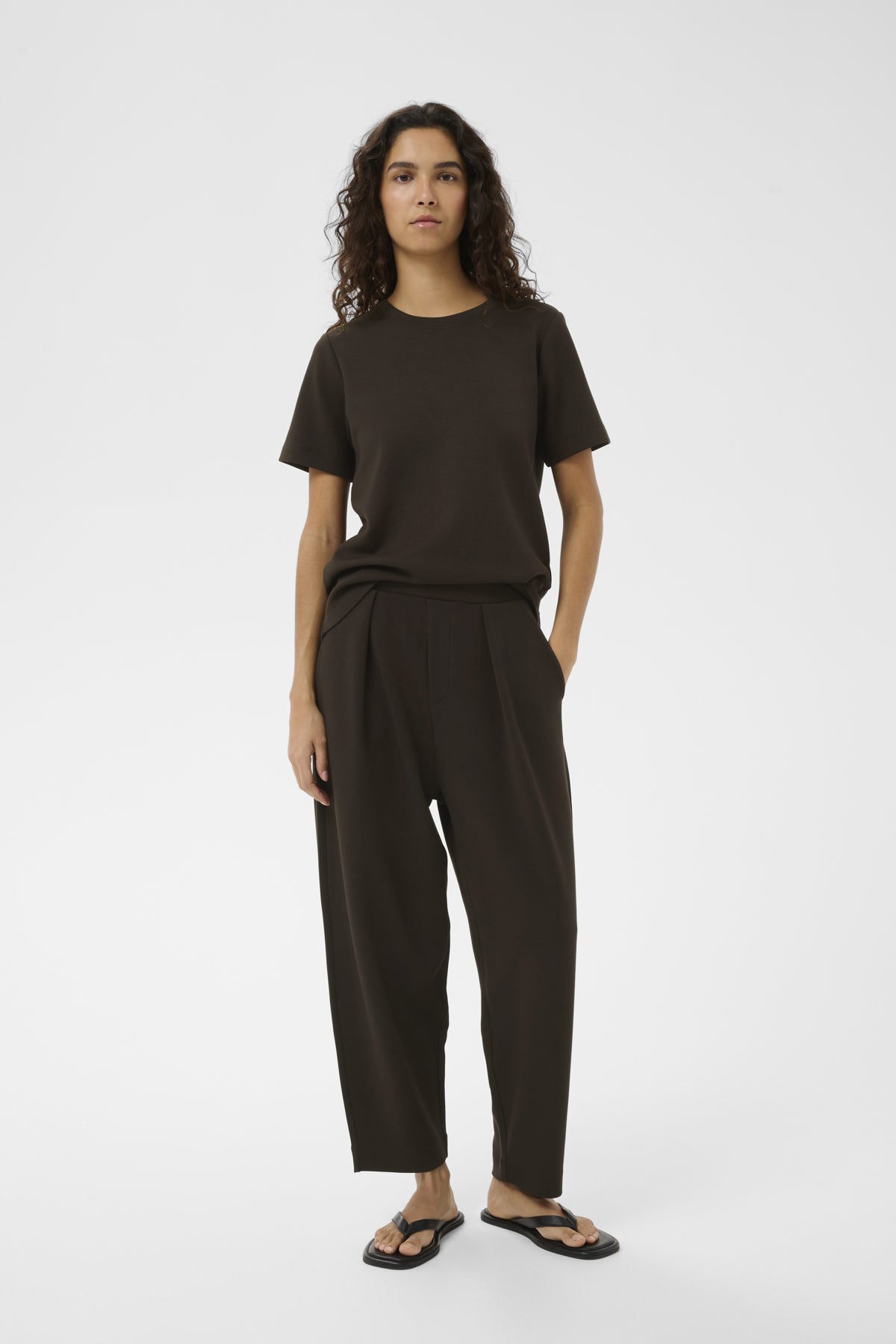 PannieIW Pant Chocolate Brown - 30109192