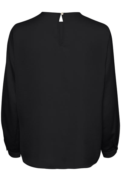 DotaIW Pleat Blouse Black - 30109579 Thumbnail