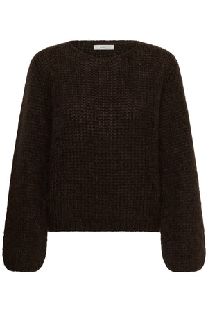 JetraIW Pullover Chocolate Brown - 191109 - 30109619