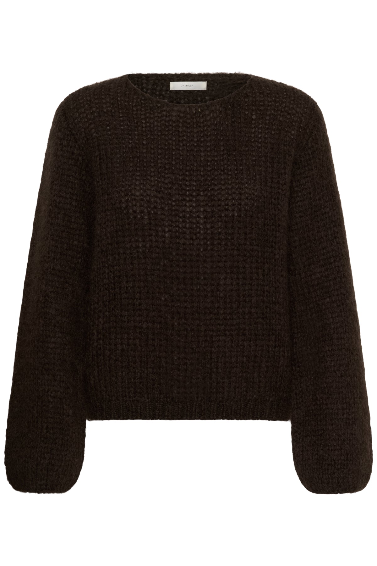JetraIW Pullover Chocolate Brown - 191109 - 30109619