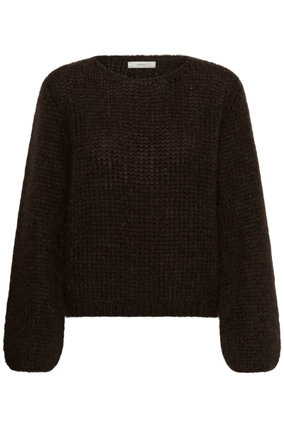 JetraIW Pullover Chocolate Brown - 191109 - 30109619 Thumbnail