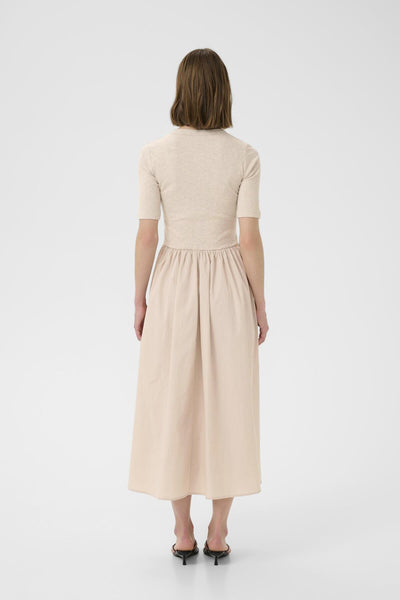 DagnamaIW SS Dress Melange ECRU - 30109850 Thumbnail