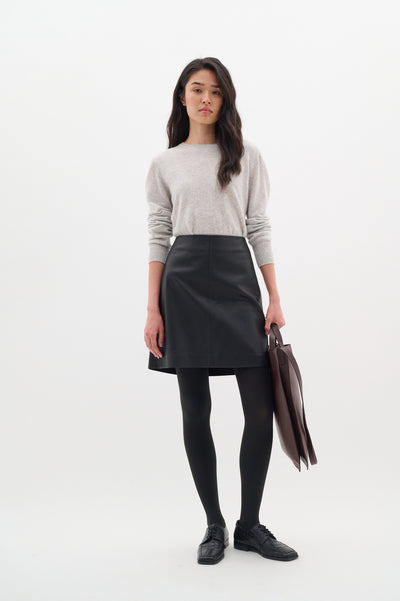 LestherIW Skirt Premium Black - 30110111 Thumbnail
