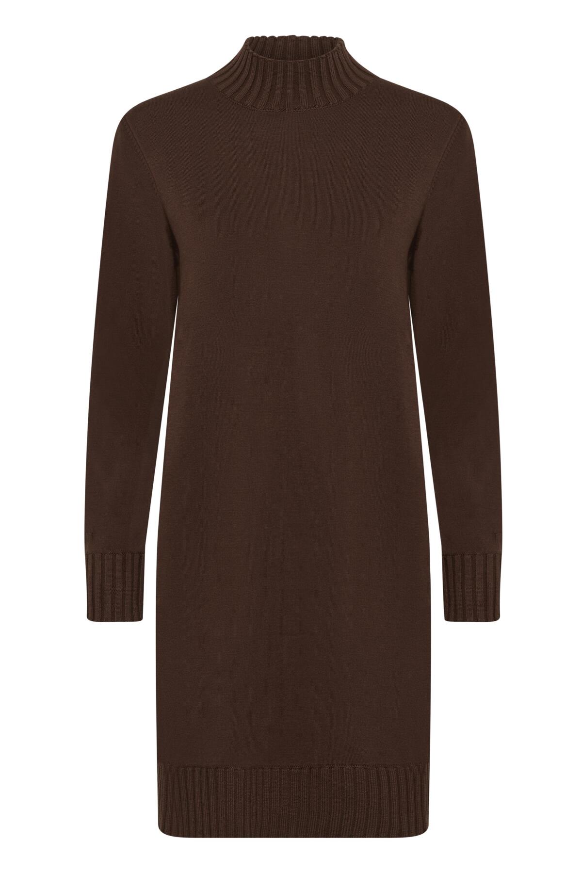 ZauloIW Dress Coffee Brown - 30110149 - 30110149