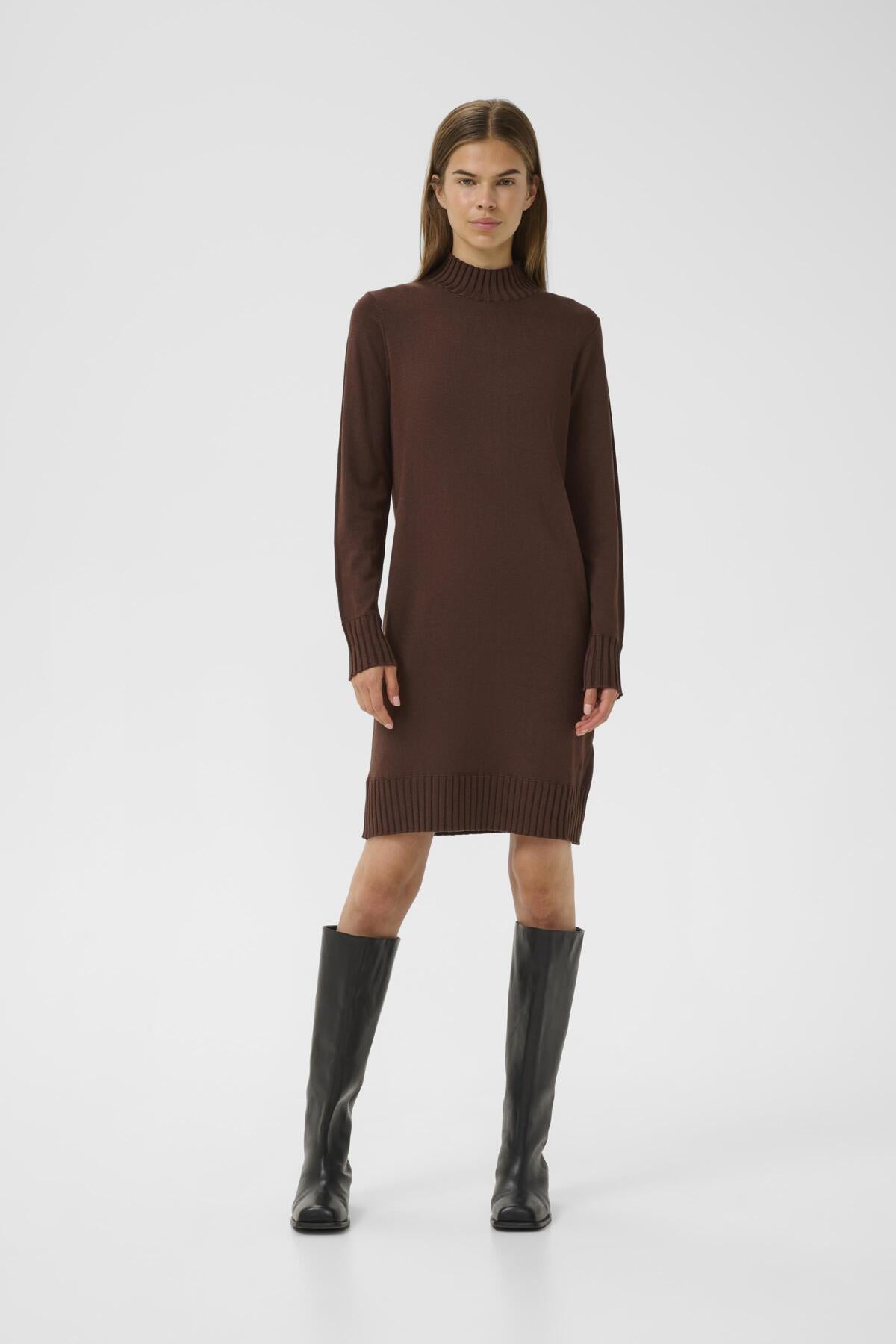 ZauloIW Dress Coffee Brown - 30110149 - 30110149