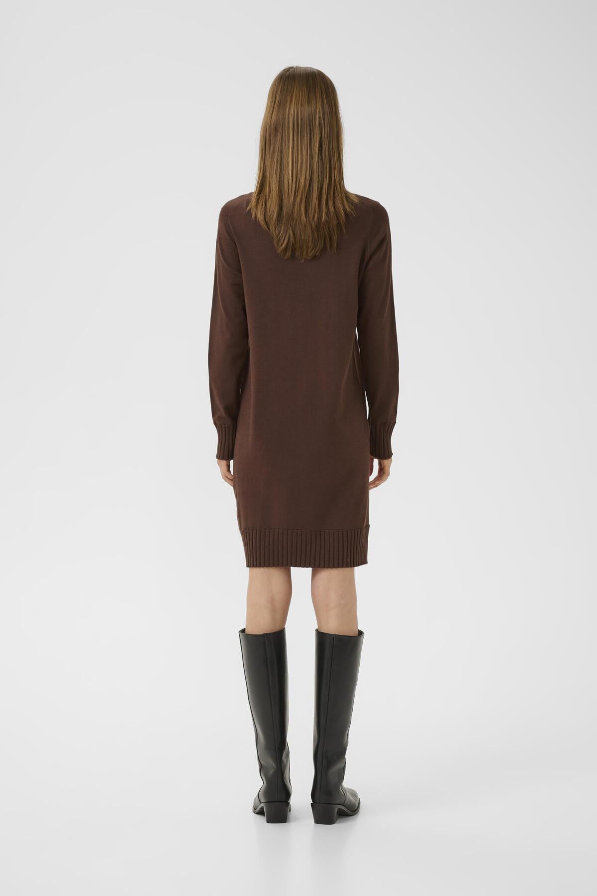 ZauloIW Dress Coffee Brown - 30110149 - 30110149