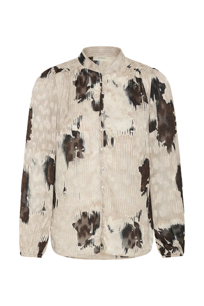 CielleIW Shirt Brown Illuminating Florals - 3 - 30110261 Thumbnail
