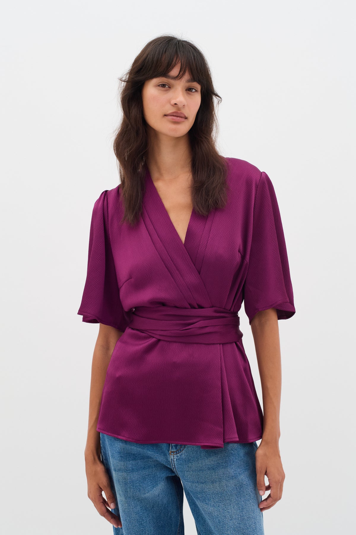 SendraIW Blouse Plum Caspia - 192429 - 30110458