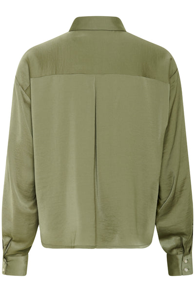KinleyIW Shirt Dusty Olive - 30110547 Thumbnail