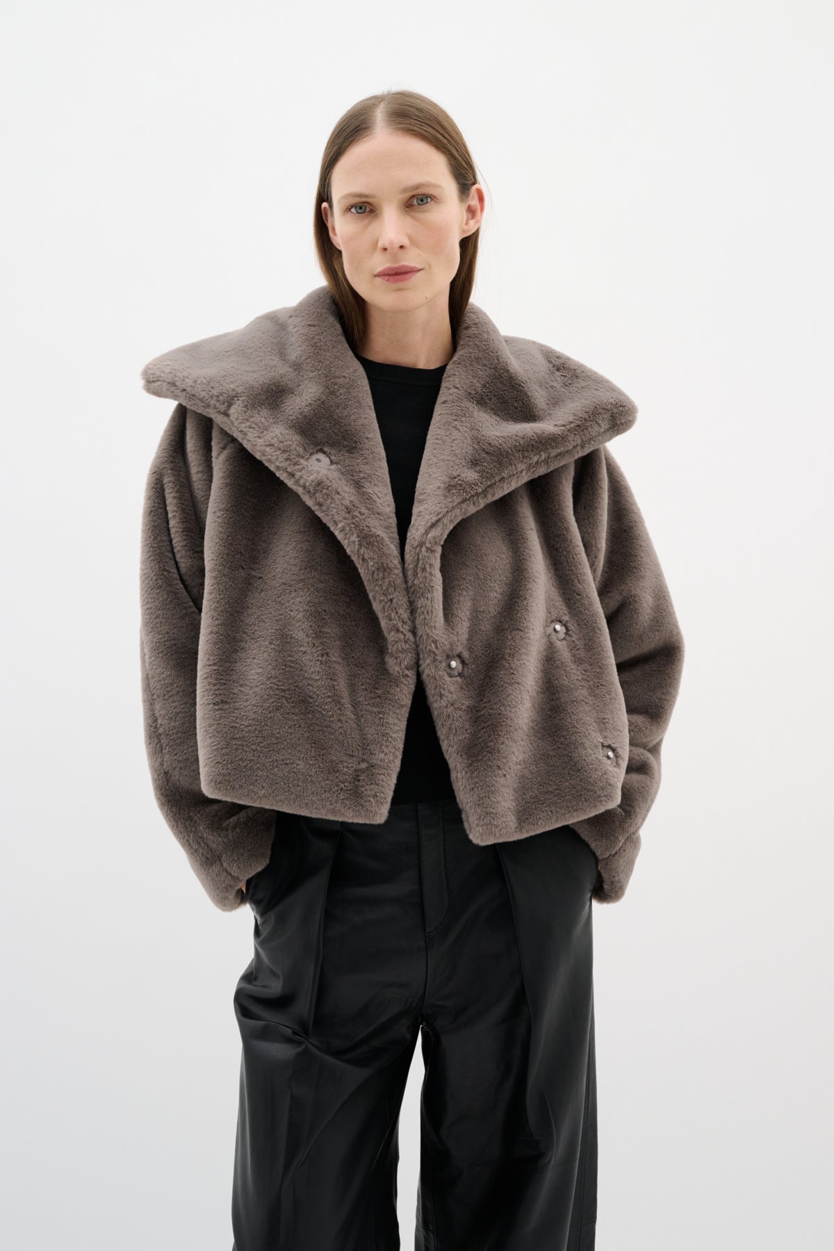 YoboIW Coat Sandy Grey - 30110616