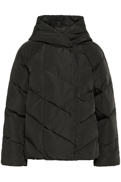 YazIW Short Coat Black - 30110619 Thumbnail
