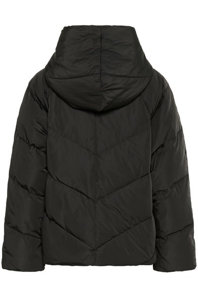 YazIW Short Coat Black - 30110619 Thumbnail