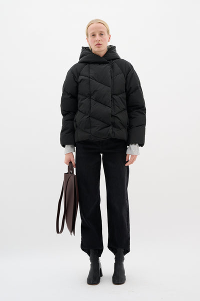 YazIW Short Coat Black - 30110619 Thumbnail