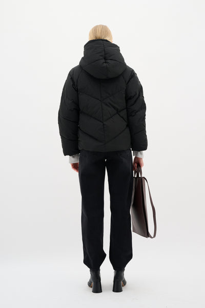 YazIW Short Coat Black - 30110619 Thumbnail