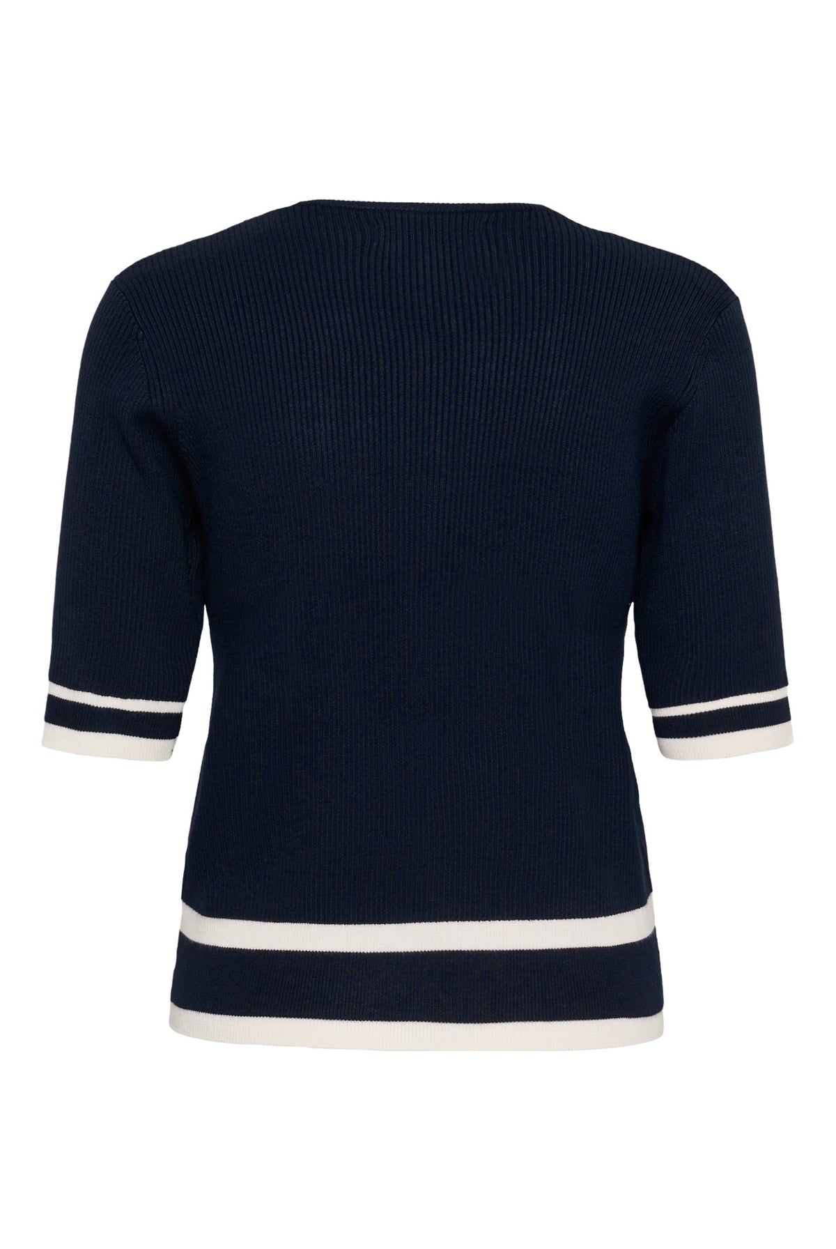 LeenahIW V-Neck Blouse Marine/Vanilla - 302665 - 30110675
