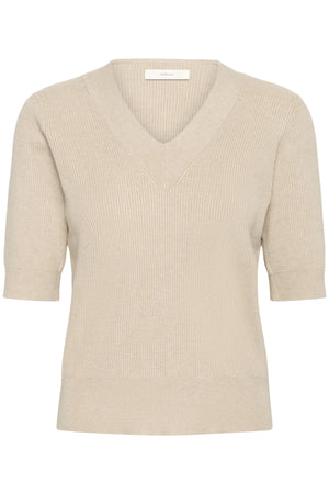 LeenahIW V-Neck Blouse Haze Melange - 1304031 - 30110675