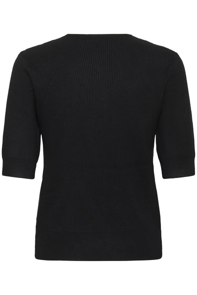 LeenahIW V-Neck Blouse Black - 30110675 Thumbnail
