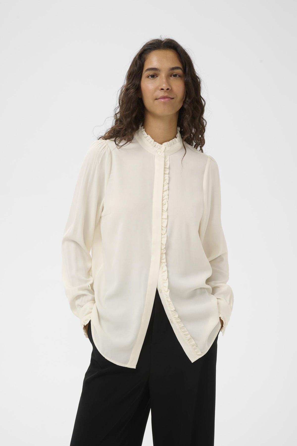 VidenzoIW Shirt Whisper White - 110701 - 30110737