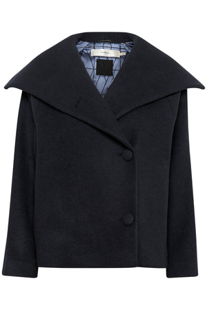 PerryIW Short Coat R Marine Blue - 30110807