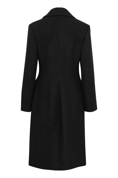 ThoraIW Lapel Coat R Black Thumbnail