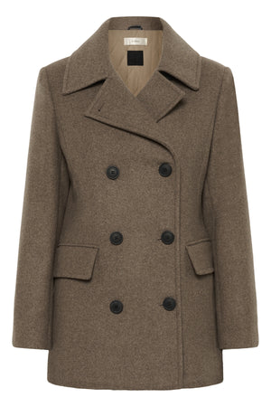 PerryIW Sailor Coat R Mocha Grey Melange - 30110809
