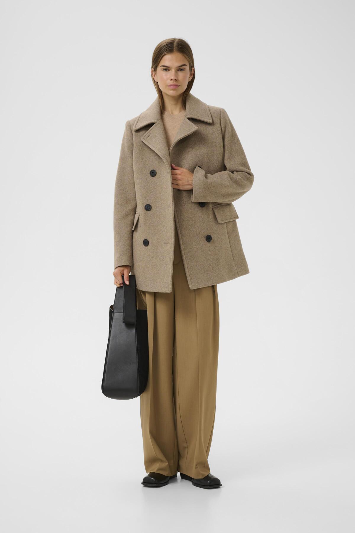 PerryIW Sailor Coat R Sandy Grey Melange - 30110809