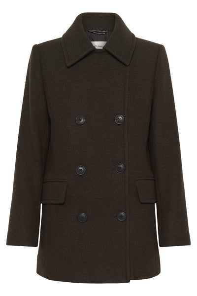 PerryIW Sailor Coat R Chocolate Brown - 30110809 Thumbnail