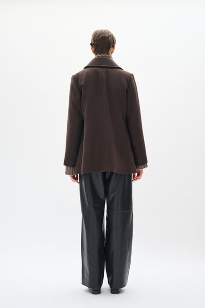 PerryIW Sailor Coat R Chocolate Brown - 30110809 Thumbnail