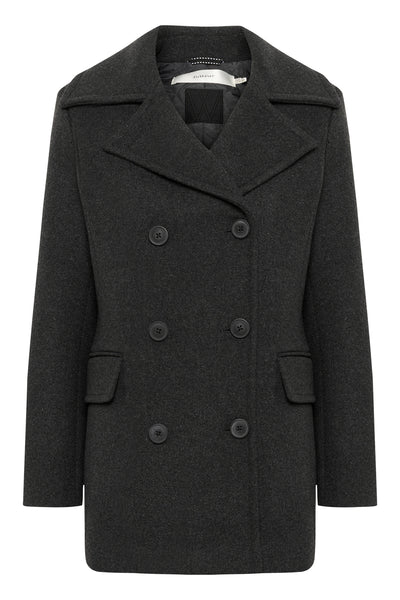 PerryIW Sailor Coat R Dark grey melange - 30110809 Thumbnail