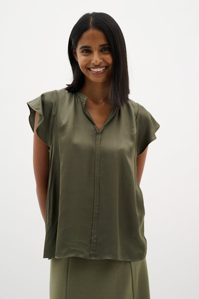 KaaliIW Blouse Dusty Olive - 30110811 Thumbnail