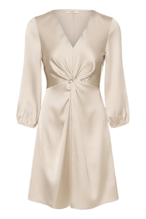 DaforaIW Knotted  Dress Champagne - 303115 - 30110834