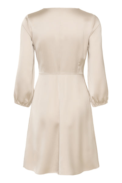 DaforaIW Knotted  Dress Champagne - 303115 - 30110834 Thumbnail