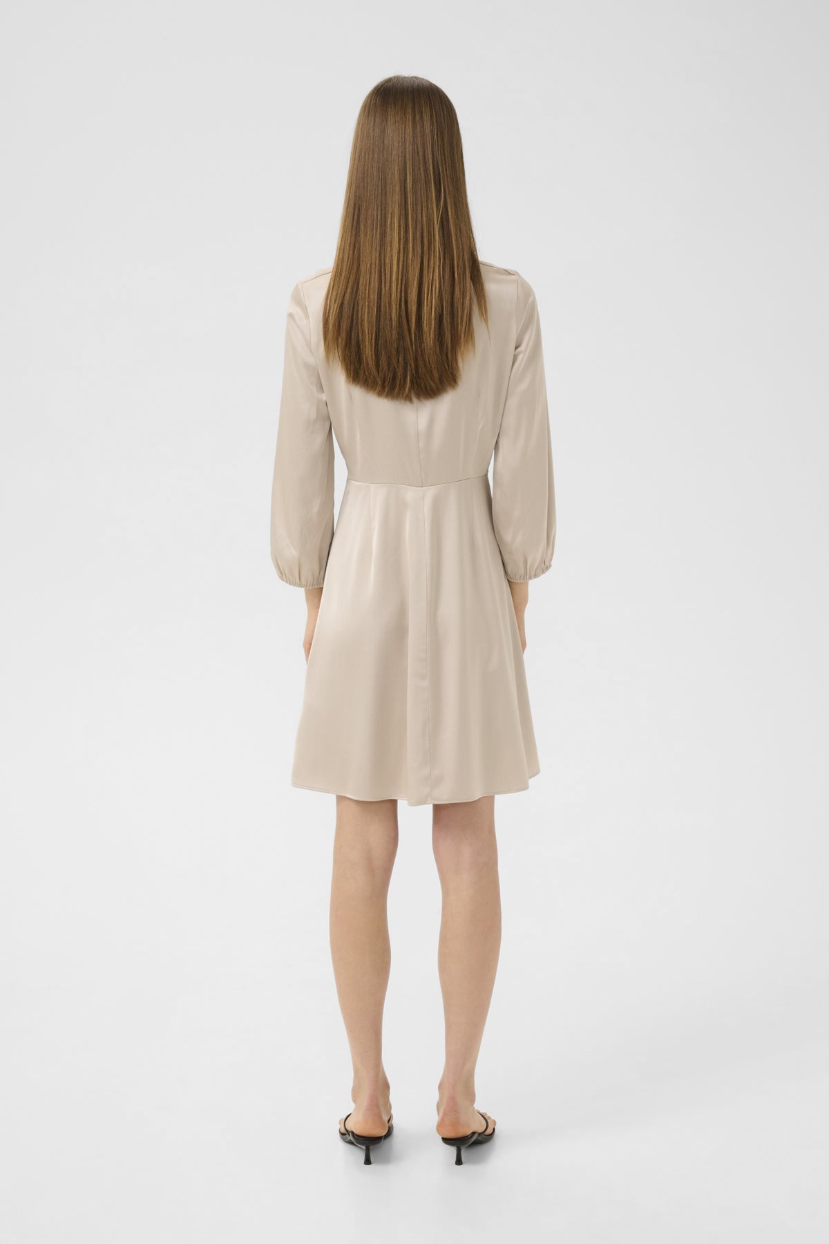 DaforaIW Knotted  Dress Champagne - 303115 - 30110834