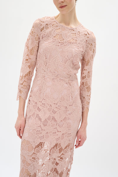 AimeeIW Long Dress Dusty Blush - 30110857 Thumbnail