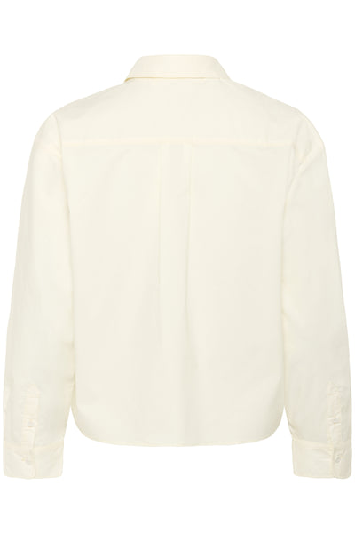 AimeeIW Cropped Shirt Whisper White - 30110877 Thumbnail