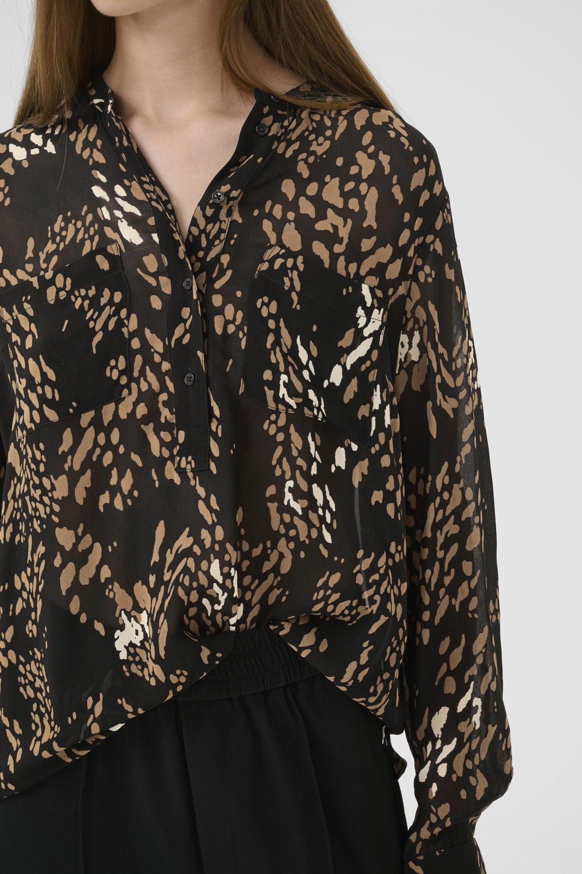 AverieIW Shirt Leonora Black - 30110896