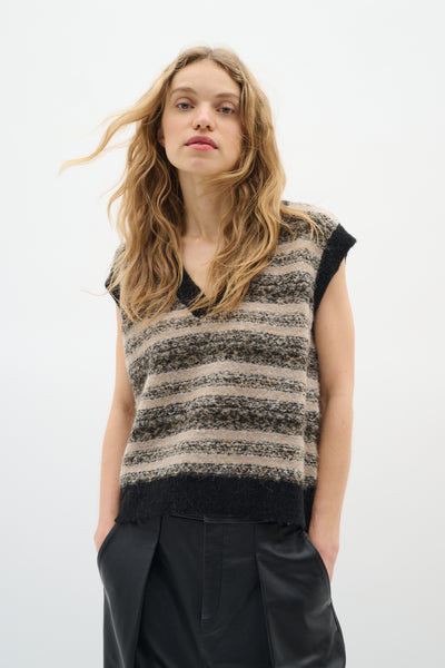 GilliaIW Vest Mix Colour Fairisle - 30110929 Thumbnail