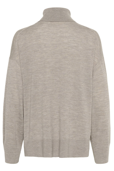 GitoIW Turtleneck Sandy Grey Melange - 30110932 Thumbnail