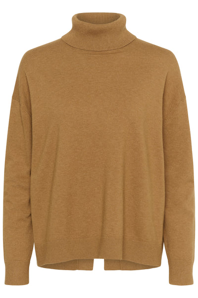 GleaIW Kellsie Turtleneck Tobacco Brown - 30110934 Thumbnail