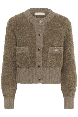 GuoIW Cardigan Sandy Grey Melange - 30110938