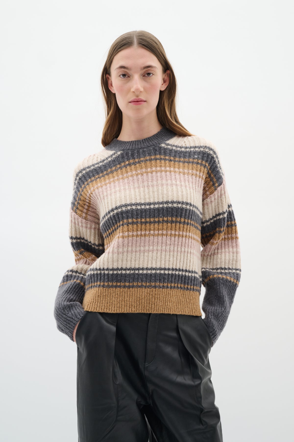 GarpIW Pullover Multi Stripes - 30110940