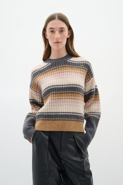 GarpIW Pullover Multi Stripes - 30110940 Thumbnail
