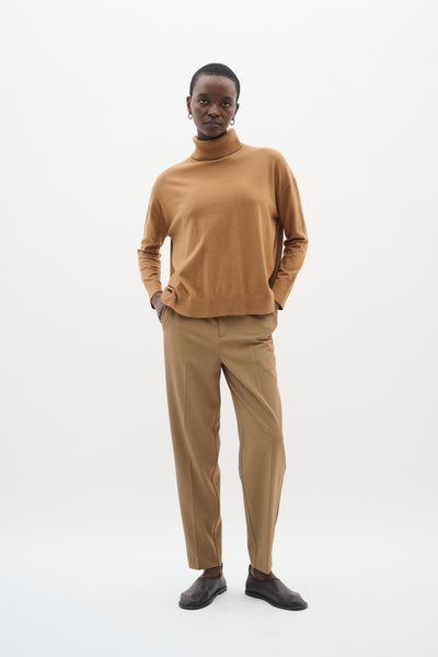 BriettaIW Cigarette Pants Tapenade Melange - 30110960 Thumbnail