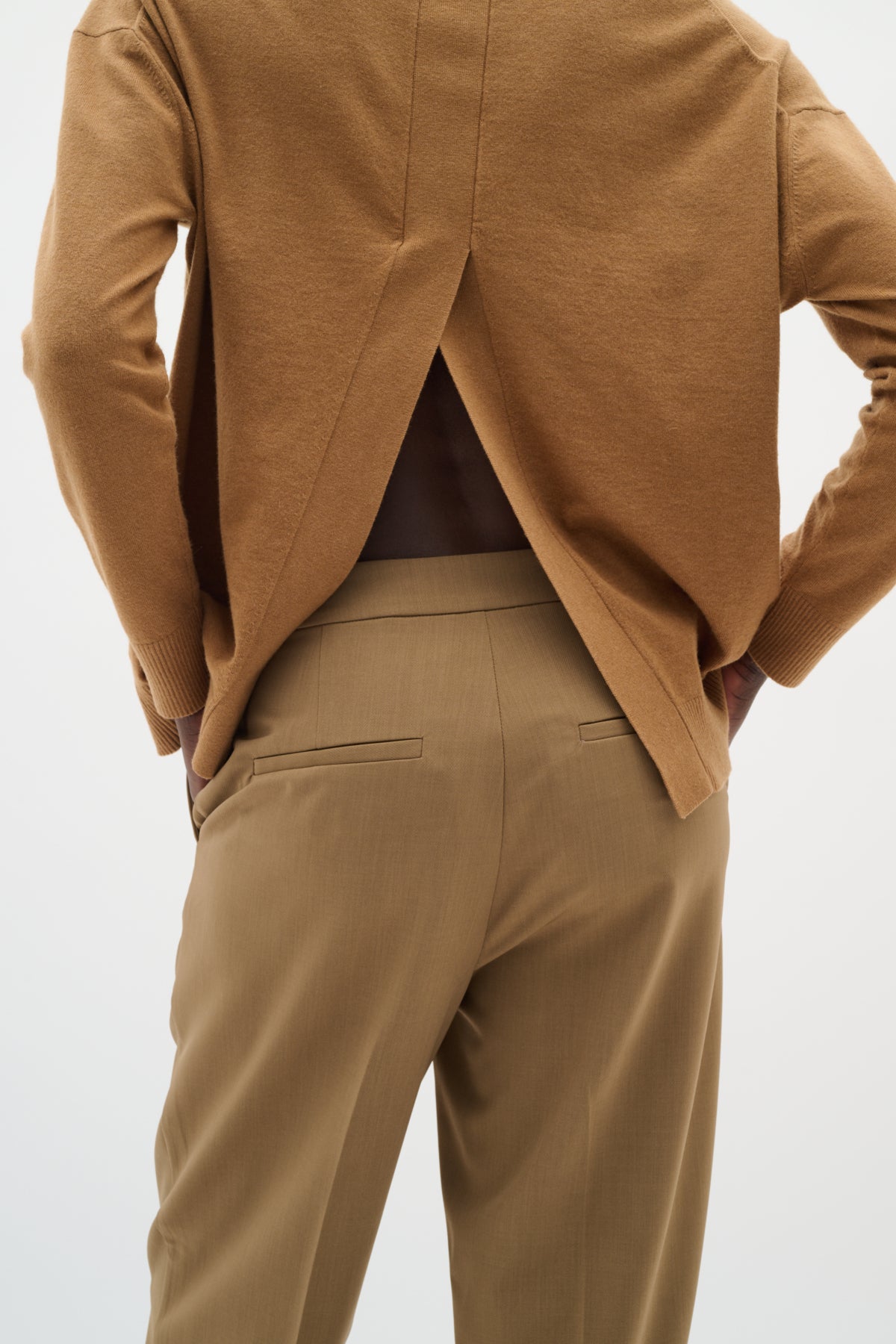 BriettaIW Cigarette Pants Tapenade Melange - 30110960