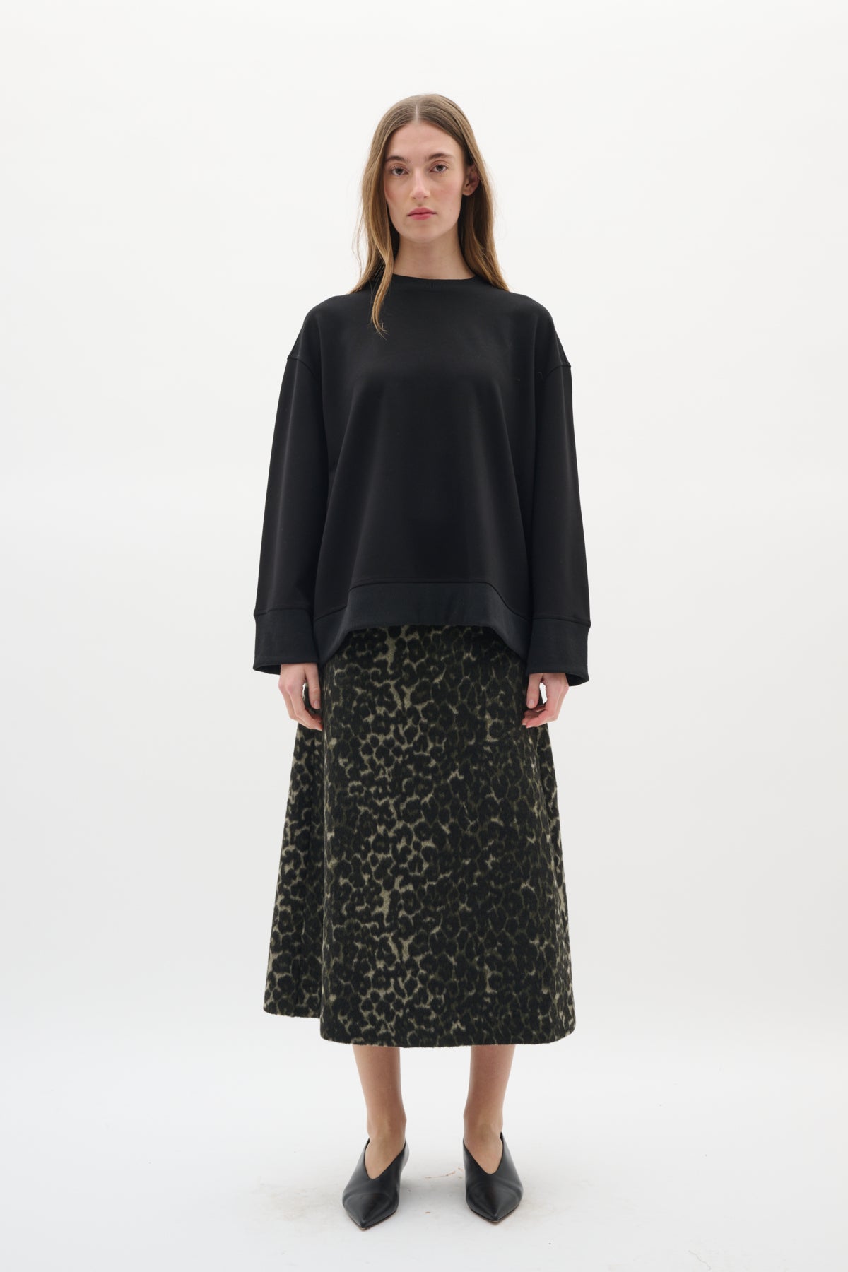 BrunaIW Skirt Ivy Green Mix - 30111007