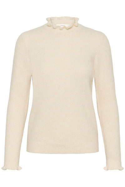GuniIW Anaja Pullover Whisper White Melange - 30111021 Thumbnail
