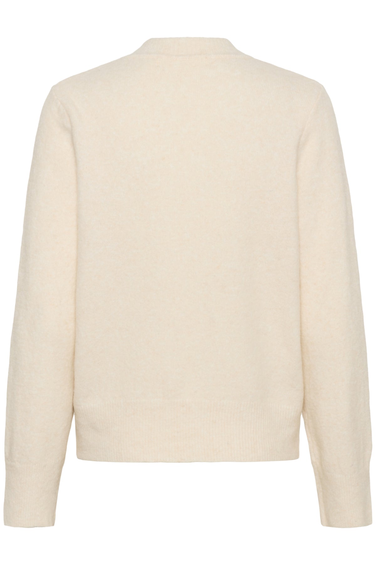 GuniIW V-Neck Whisper White Melange - 30111022