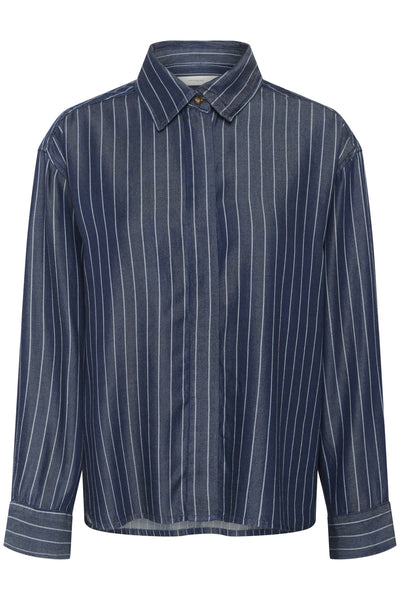 NadieIW Shirt Dark Blue Denim Thumbnail