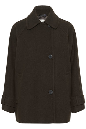 ThoraIW Minona Coat R Chocolate Brown - 30111082